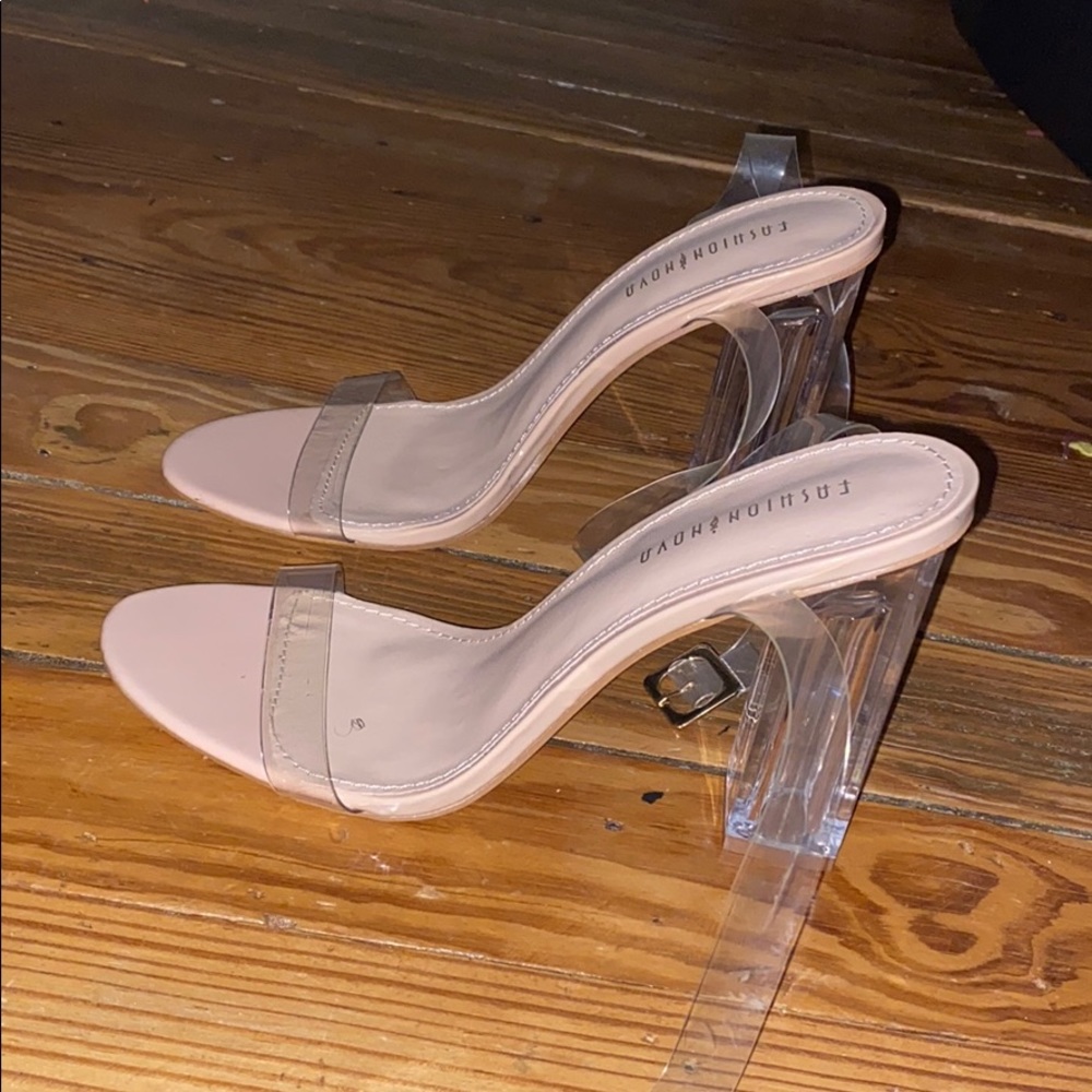 Clear heels